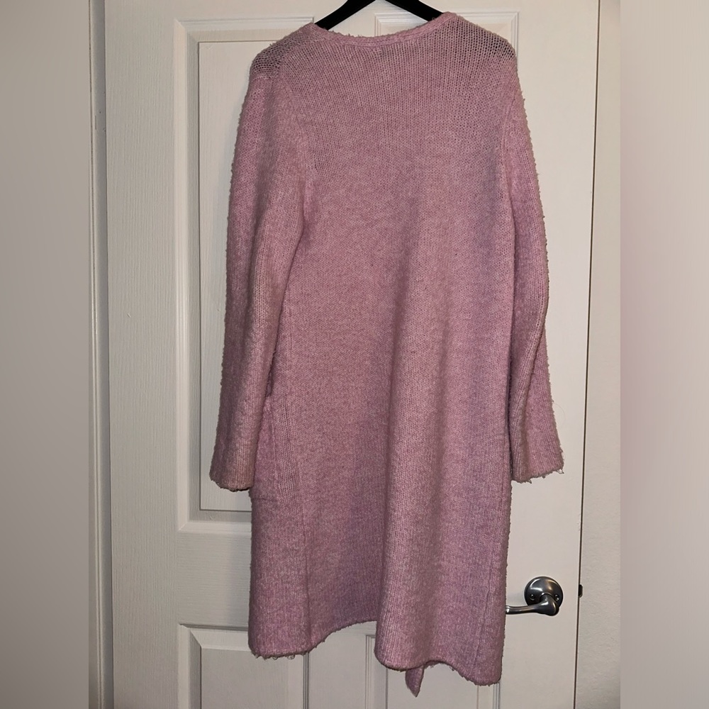 Light Pink Long Cardigan - Picture 2 of 2